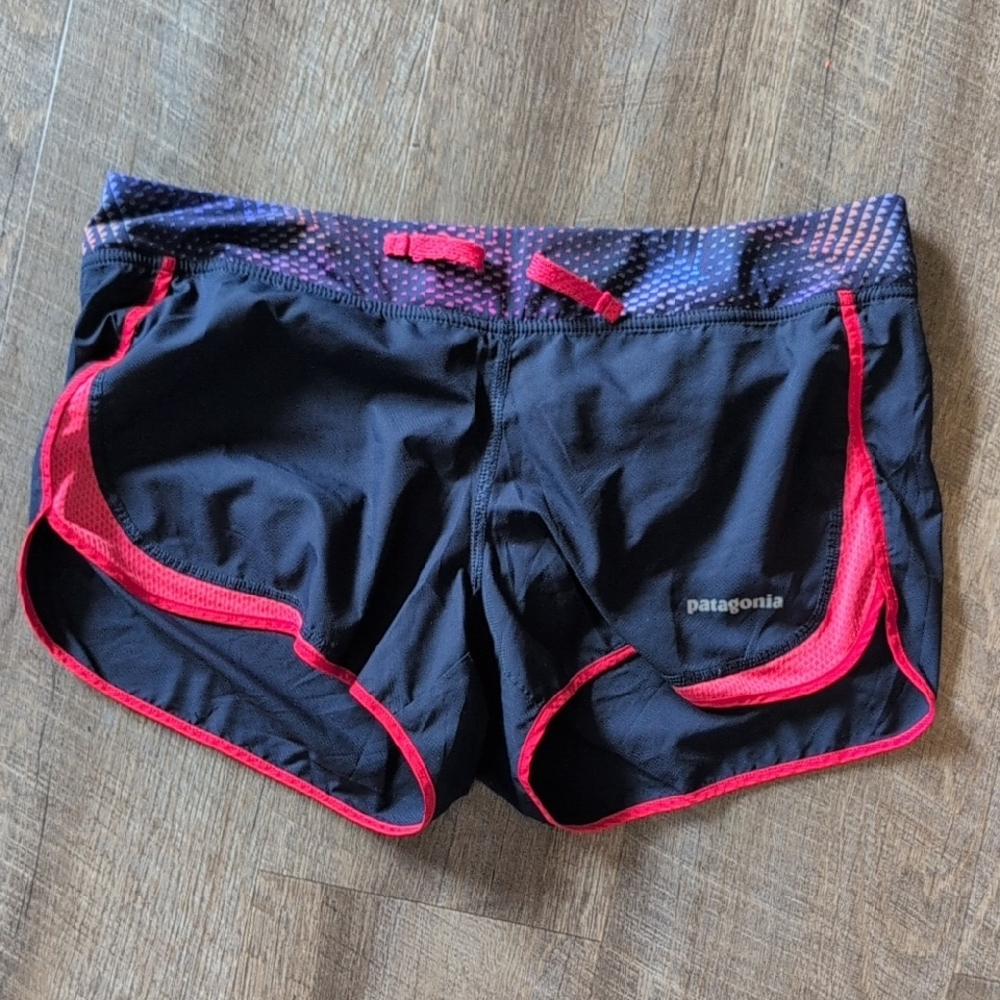 Patagonia Women's Athletic Shorts in Blue and Pink